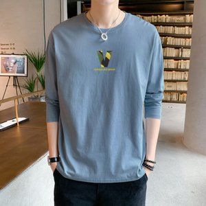 Loose inner base shirt long-sleeved t-shirt men